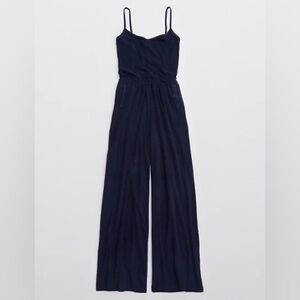 Aerie Navy Blue OFFLINE By Aerie Summer Lights Terry Jumpsuit